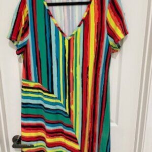 Soft Surroundings Striped Dress  XL